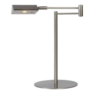 Lampea Lampe De Bureau En Métal Chrome Dépoli 38 Cm 10