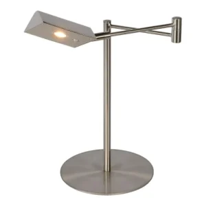 Lampea Lampe De Bureau En Métal Chrome Dépoli 38 Cm 12