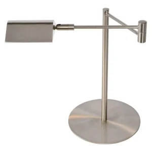 Lampea Lampe De Bureau En Métal Chrome Dépoli 38 Cm 16