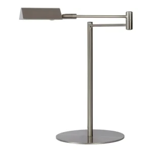 Lampea Lampe De Bureau En Métal Chrome Dépoli 38 Cm 18