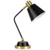 Wadiga Lampe De Bureau Métal Noir Et Doré 31x16x45cm 19