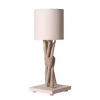 Coc’art Lampe De Chevet En Bois Blanc Cassé 11