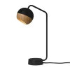 Mater Lampe De Table Avec Abat-jour En Chêne Noir 20