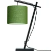 Good & Mojo Lampe De Table Bambou Noir/lin H46cm 20