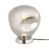 PRESENT TIME Lampe De Table Blown Glass L Verre Gris 17