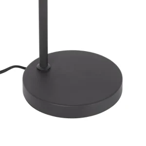 QAZQA Lampe De Table En Acier Noir 16