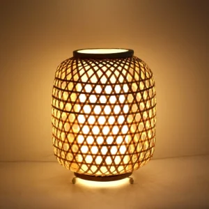 Keria Lampe De Table En Bamboo Naturel 10