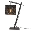 Good & Mojo Lampe De Table En Bambou Noir, H. 46cm 14