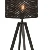 Good & Mojo Lampe De Table En Bambou Noir, H. 53cm 10