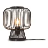 Good & Mojo Lampe De Table En Bambou Noir H30cm 14