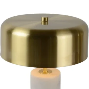 Lucide Lampe De Table En Marble Blanc 11