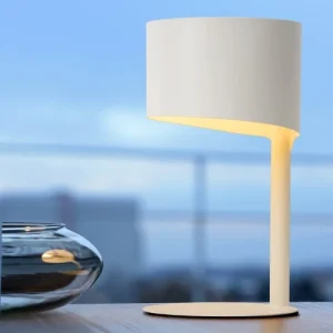 Lucide Lampe De Table En Métal Blanc 10