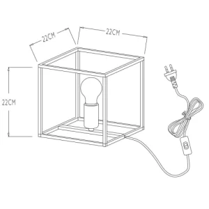 Lucide Lampe De Table En Métal Noir 13