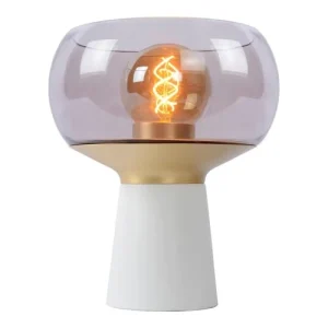 Lampea Lampe De Table En Verre Blanc 28 Cm 14