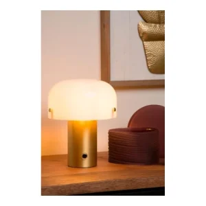 Lampea Lampe De Table En Verre Or Mat 21 Cm 15