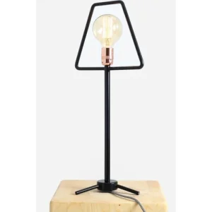 Custom Form Lampe De Table Noire 14