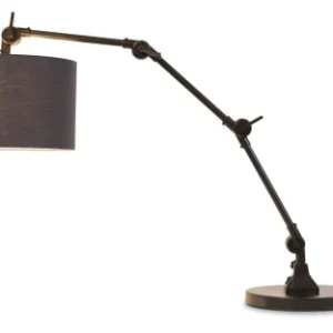 It’s About Romi Lampe De Table Noire Flexible Et Abat-jour Gris Foncé H100cm 10