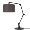 It’s About Romi Lampe De Table Noire Flexible Et Abat-jour Gris Foncé H100cm 22