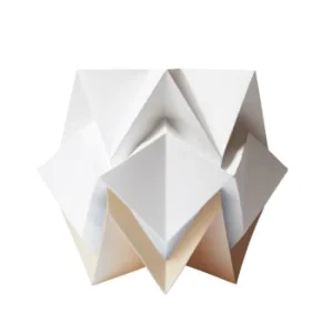 Tedzukuri Atelier Lampe De Table Origami Bicolore En Papier Taille M 12