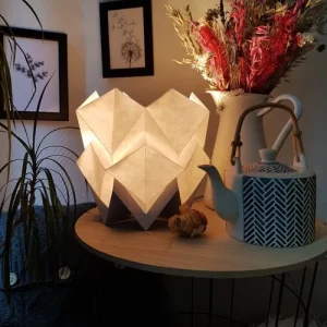 Tedzukuri Atelier Lampe De Table Origami Bicolore En Papier Taille S 16