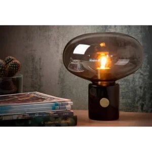 Lampea Lampe De Table Vintage En Marbre Fumé Ø 23 Cm 16