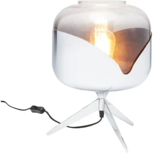 Kare Design Lampe En Acier Chromé Et Abat-jour En Verre 11