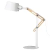 Lussiol Lighting Lampe En Bois Blanc H.60 Cm 22