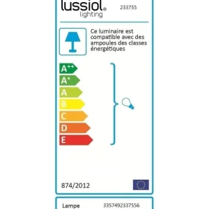 Lussiol Lighting Lampe En Bois Blanc H.60 Cm 12