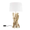 Maisons Du Monde Lampe En Bois Flotté Et Abat-jour En Coton H 55 Cm NIRVANA 10