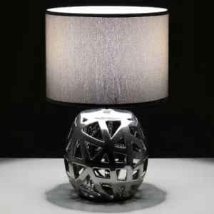 Unimasa Lampe En Céramique Argentée 7