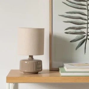 Maisons Du Monde Lampe En Céramique Beige Et Abat-jour En Coton écru 10