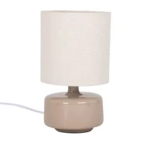 Maisons Du Monde Lampe En Céramique Beige Et Abat-jour En Coton écru 18