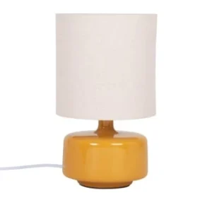 Maisons Du Monde Lampe En Céramique Jaune Et Abat-jour En Coton écru 16