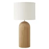 Maisons Du Monde Lampe En Chêne Et Abat-jour En Coton Blanc 11