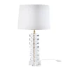 Maisons Du Monde Lampe En Cristal Et Abat-jour Blanc 19