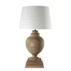 Maisons Du Monde Lampe En Manguier Et Abat-jour En Coton Blanc H 90 Cm MONTAIGNE 22