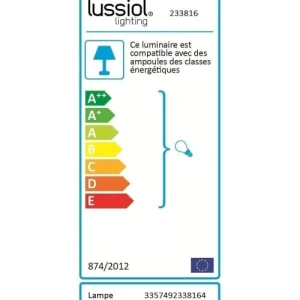 Lussiol Lighting Lampe En Métal Blanc H.20 Cm 9