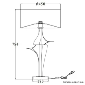 Keria Lampe En Métal Doré 14