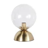 Maisons Du Monde Lampe En Métal Doré Et Globe En Verre H36 8