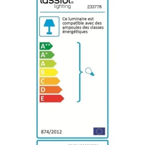 Lussiol Lighting Lampe En Métal Noir H.52 Cm 18