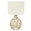 Maisons Du Monde Lampe En Rotin Tressé Et Abat-jour En Lin Beige 20