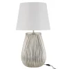 LANADECO Lampe Et Abat-jour Céramique Argent H82cm 13