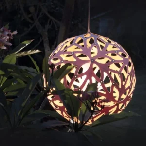 MOAROOM Lampe Floral Colorée 40cm Bambou Et Citron Vert 14