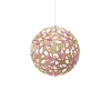 MOAROOM Lampe Floral Colorée 60cm Bambou Et Rose 20