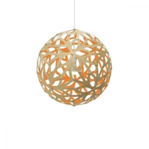 MOAROOM Lampe Floral Colorée 80cm Bambou Et Blanc 16