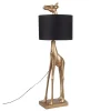 Maisons Du Monde Lampe Girafe Dorée Et Abat-jour Noir 20