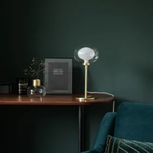 Maisons Du Monde Lampe Globe En Verre Et Métal Doré 7