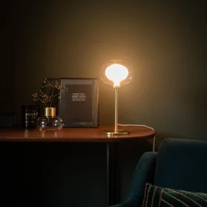 Maisons Du Monde Lampe Globe En Verre Et Métal Doré 9