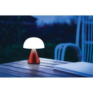 LEXON Lampe LED Portable Medium En Aluminium Rouge Foncé 18