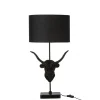 LANADECO Lampe Résine Noire H60cm 22